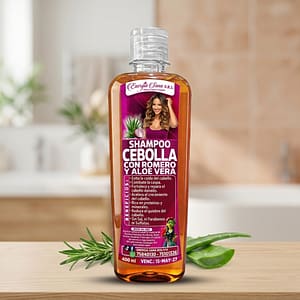 Shampoo de Cebolla con Romero y Aloe Vera